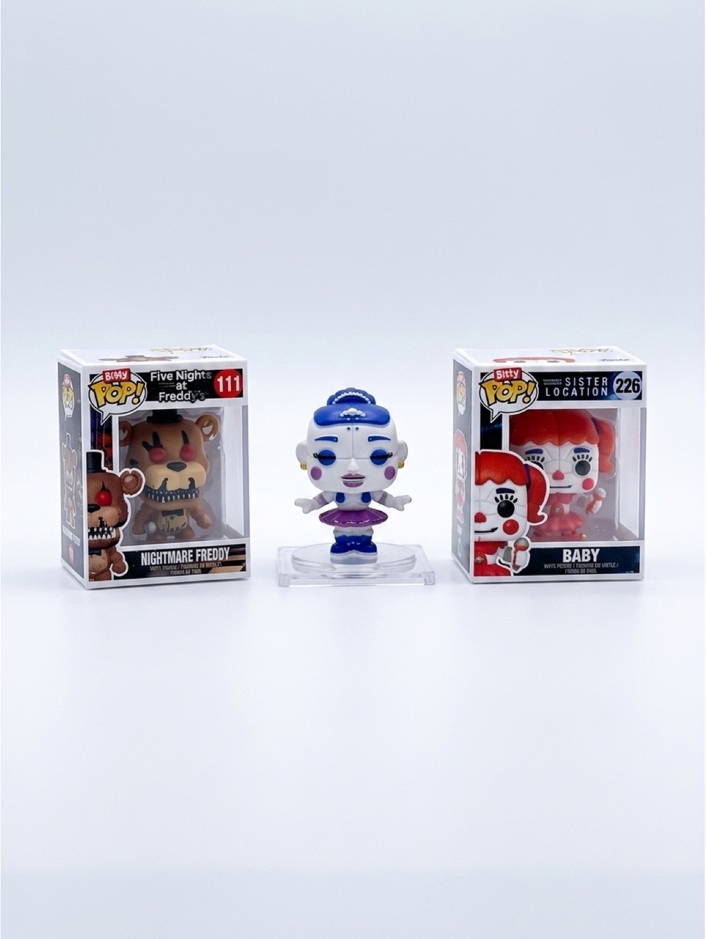 Funko Pop! Five Nights at Freddy's Nightmare Freddy and Baby Mini Figures Set